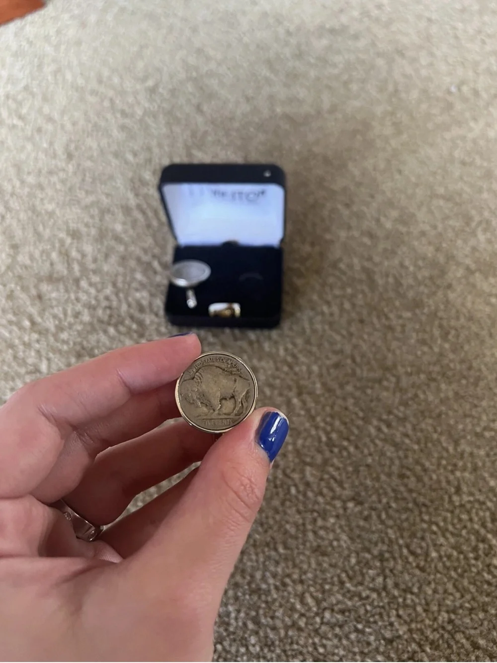 J.J. Weston Authentic 1935 Buffalo Nickel Cufflinks